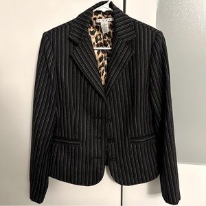 Black Striped Blazer